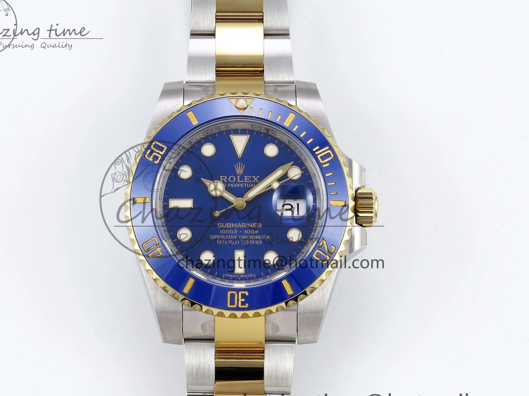 and LB Case Ceramic Blue Bracelet 116613 VR3135 SS 1:1 904L Edition Submariner Best HGF 0130